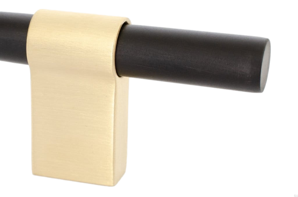 HA63MB/AS--Uchwyt-meblowy-podłużny-Line-Big-Mix-224-Aluminiowy-Czarny-ze-Szczotkowanym-Mosiądzem-BB-Sweden-Skandynawskie-Uchwyty_1