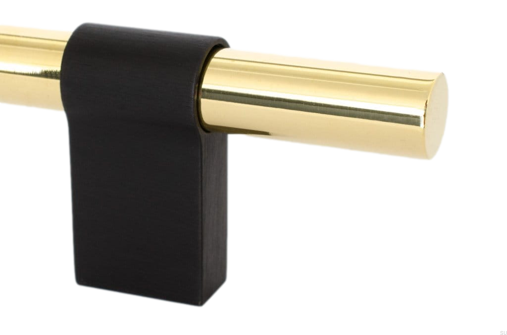 HA63AS/M--Uchwyt-meblowy-podłużny-Line-Big-Mix-224-Mosiężny-Polerowany-z-Czarnym-Aluminium-BB-Sweden-Skandynawskie-Uchwyty_1