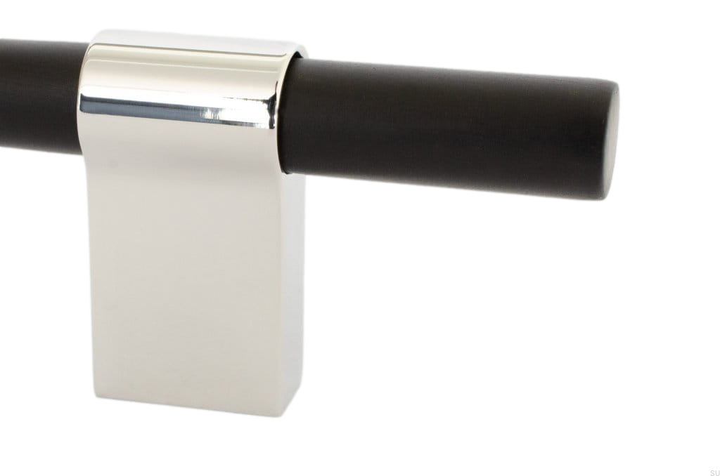 HA64R/AS--Uchwyt-meblowy-podłużny-Line-Big-Mix-342-Aluminiowy-Czarny-z-Polerowaną-Stalą-BB-Sweden-Skandynawskie-Uchwyty_1