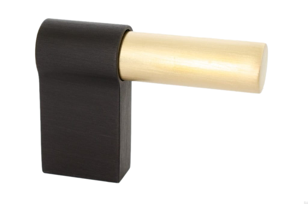 HA64AS/MB--Uchwyt-meblowy-podłużny-Line-Big-Mix-342-Mosiężny-Szczotkowany-z-Czarnym-Aluminium-BB-Sweden-Skandynawskie-Uchwyty_1