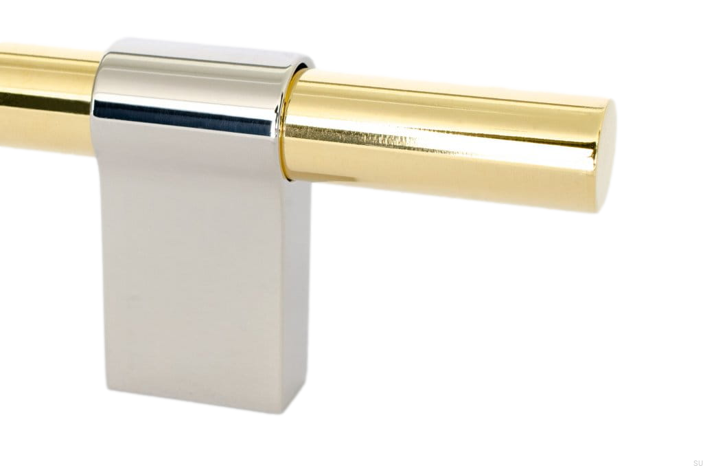 HA65R/M--Uchwyt-meblowy-podłużny-Line-Big-Mix-592-Mosiężny-Polerowany-z-Polerowaną-Stalą-BB-Sweden-Skandynawskie-Uchwyty_1