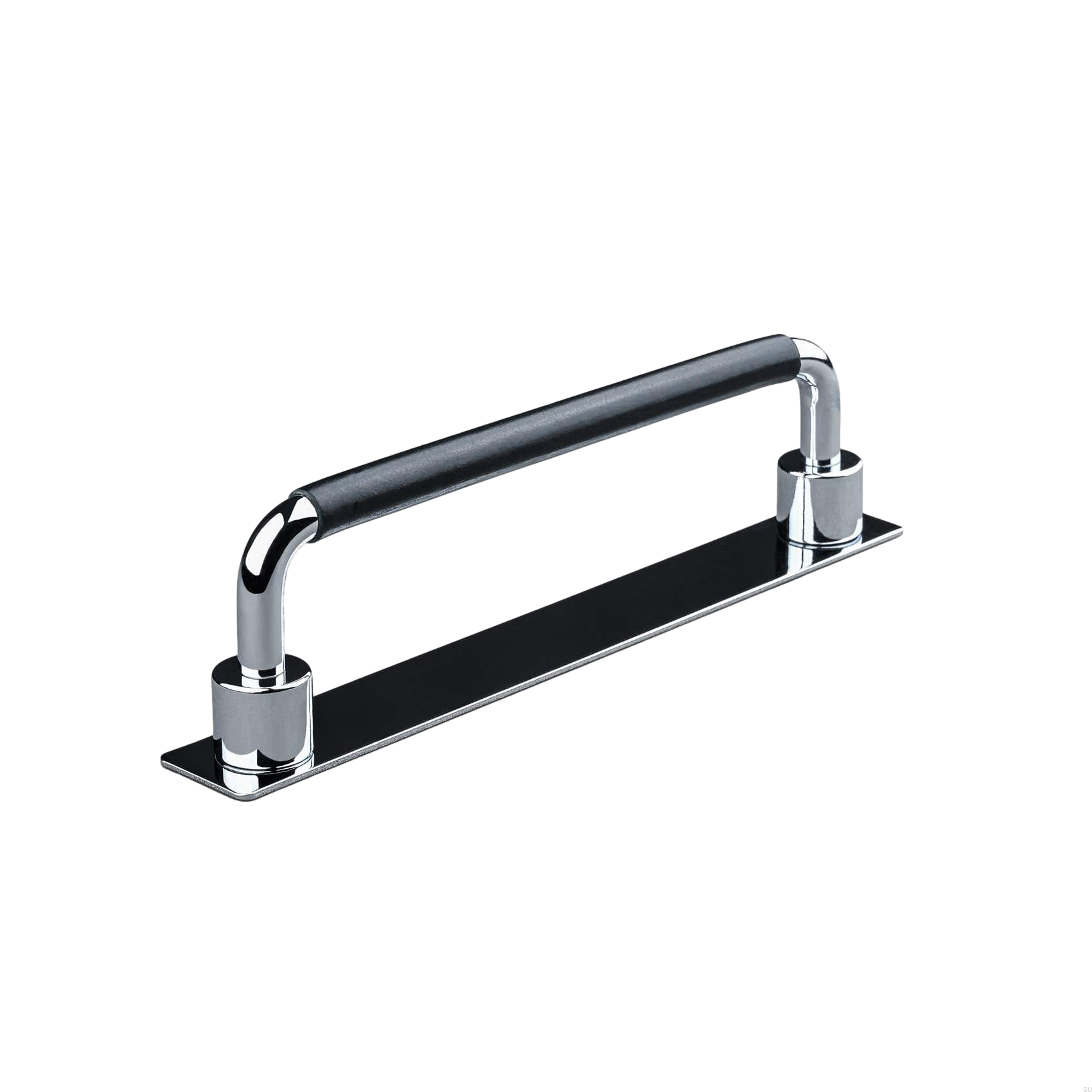 157170SP--Uchwyt-meblowy-podłużny-Asissi-Swept-128-Chrom-Polerowany-z-Czarną-Skórą-Teofils-Skandynawskie-Uchwyty_3