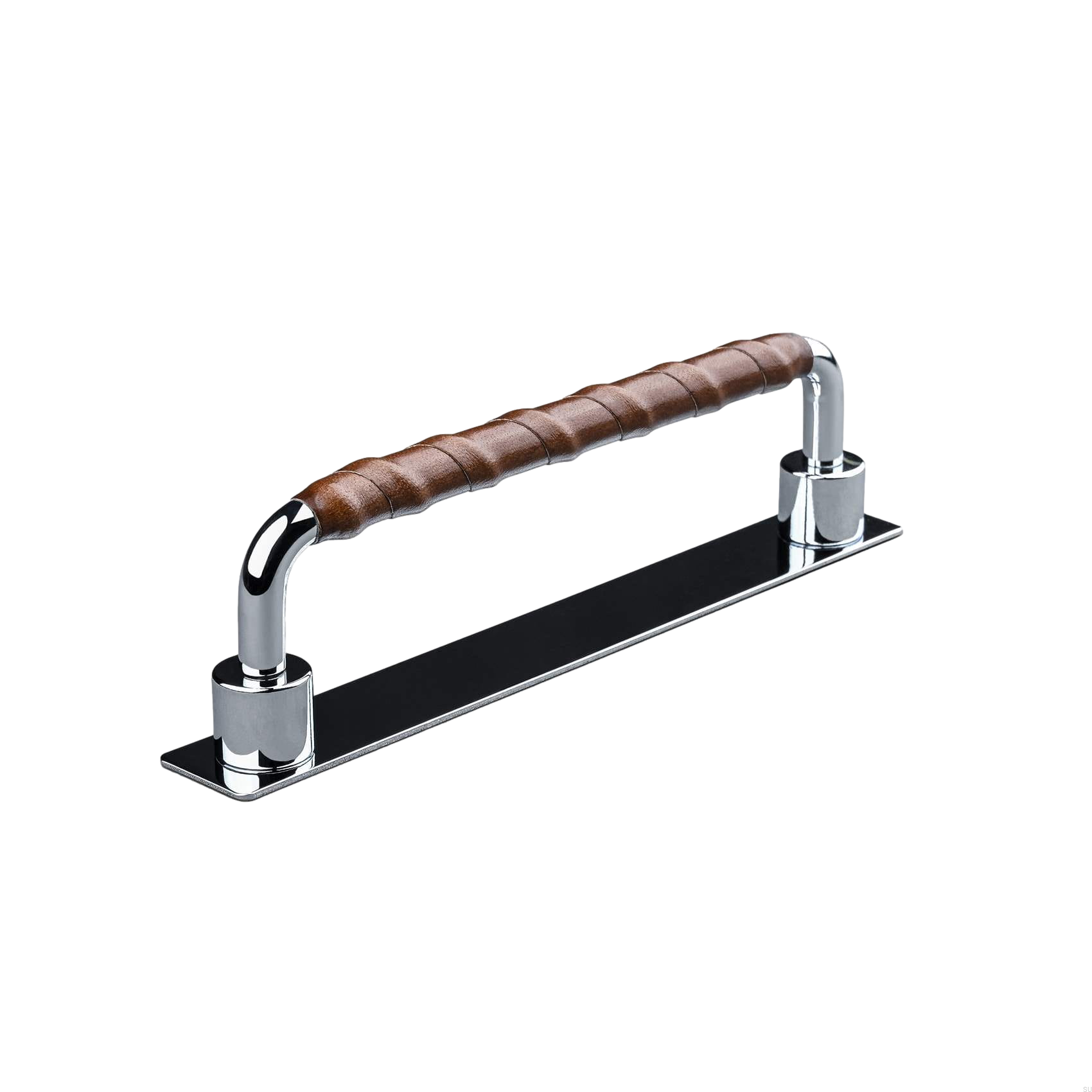 157166SP--Uchwyt-meblowy-podłużny-Asissi-Wrapped-128-Chrom-Polerowany-z-Brązową-Skórą-Teofils-Skandynawskie-Uchwyty_3