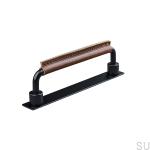 157150SP--Uchwyt-meblowy-podłużny-Asissi-Stitched-128-Czarny-Mat-z-Brązową-Skórą-Teofils-Skandynawskie-Uchwyty_3