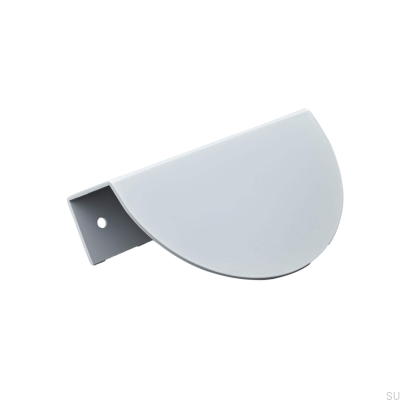 Мебельная ручка Catania 100 Edge, металл, белый матовый