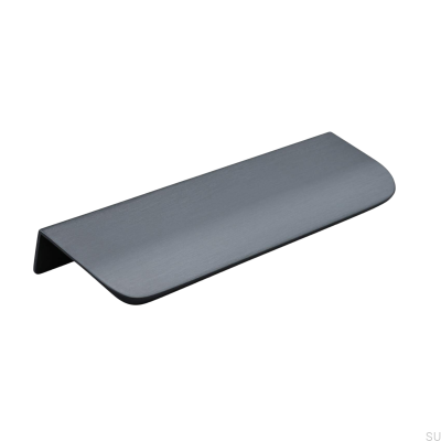 Мебельная ручка Poppi 136 Edge, металл, черный матовый