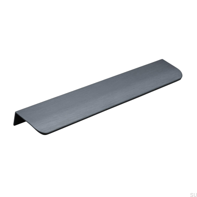 Мебельная ручка Poppi 232 Edge, металл, черный матовый