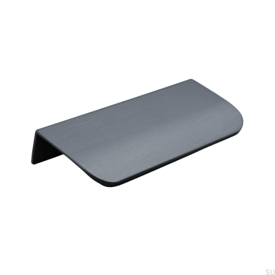 Мебельная ручка Poppi 96 Edge, Матовый черный металл