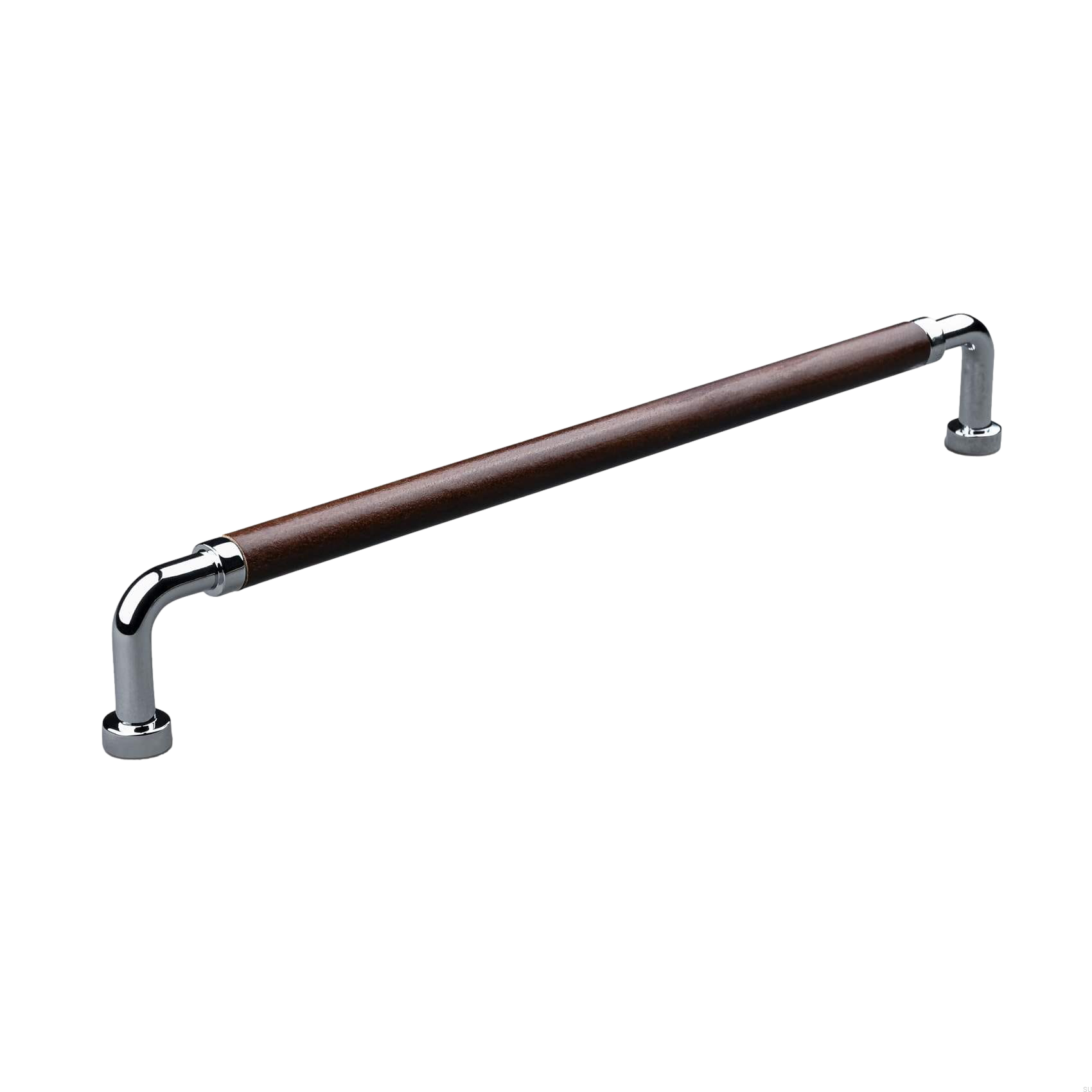 157197SP--Uchwyt-meblowy-podłużny-Porta-224-Chrom-Polerowany-z-Czarną-Skórą-Theofils-Skandynawskie-Uchwyty_3