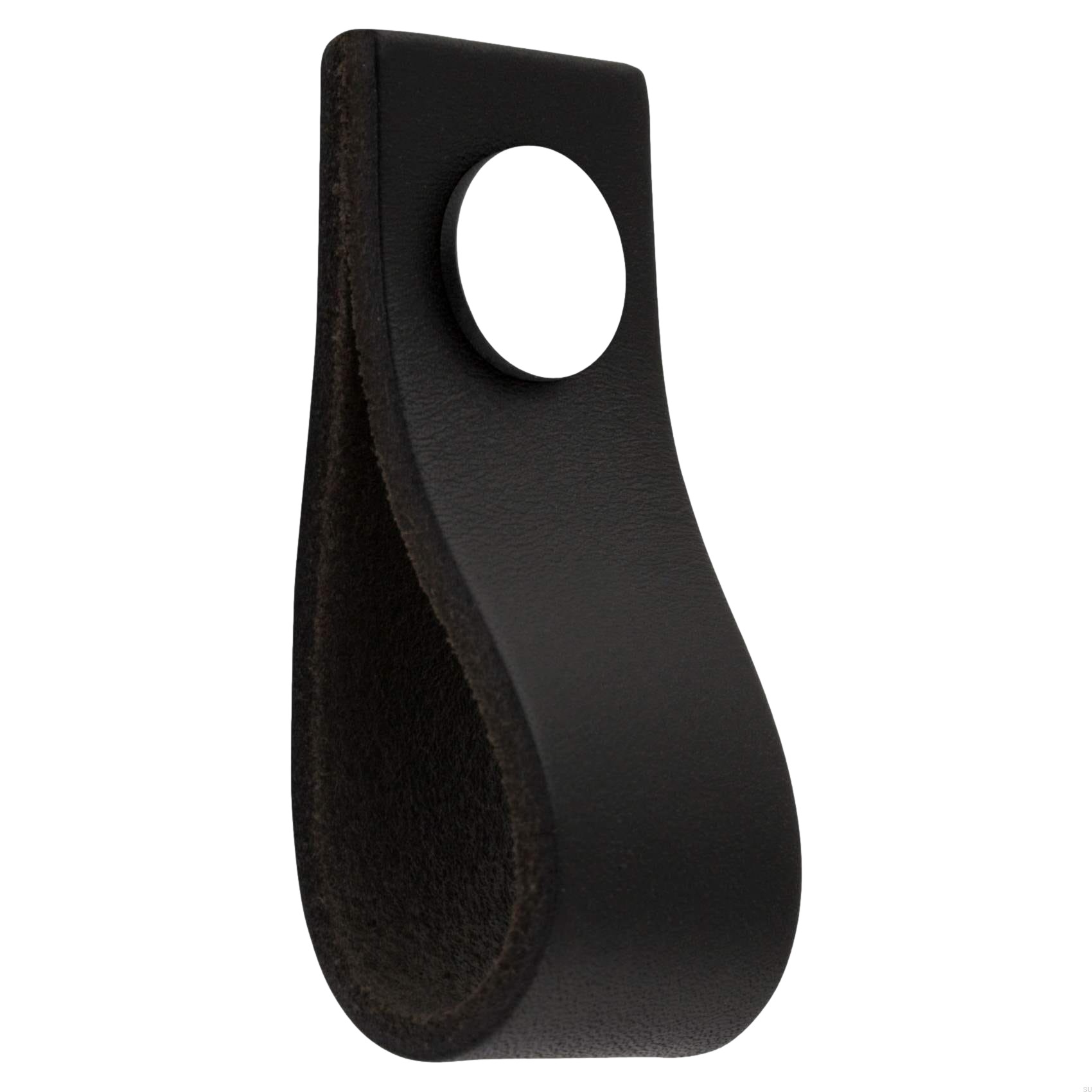 11553201SP--Gałka-meblowa-Loop-Ari-Skórzana-Czarna-z-Chromem-Theofils-Skandynawskie-Uchwyty_2