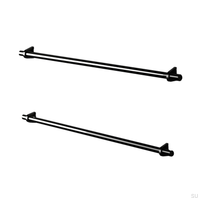 Marstand 420 ручка мебельная продолговатая, металл, черный матовый