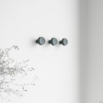 Металлическая зеленая настенная вешалка Caligola