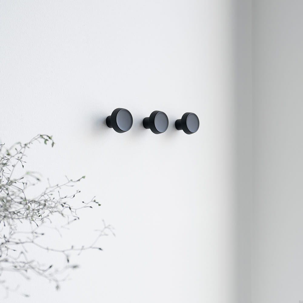 590062-21--Wieszak ścienny Caligola Metalowy Czarny