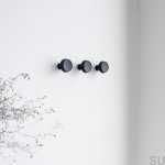 590062-21--Wieszak ścienny Caligola Metalowy Czarny