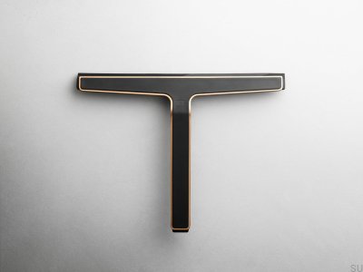 Ракель для стекол и душевых кабин 7033 Черный с медью