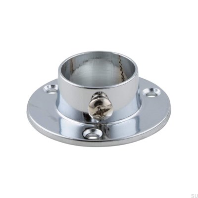 Розетка для штанг 527 25 Полированный хром