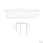 Мебельная ручка Edit Edge, матовая черная латунь