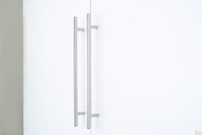 Ручка мебельная продолговатая Flat Line 224, полированная сталь