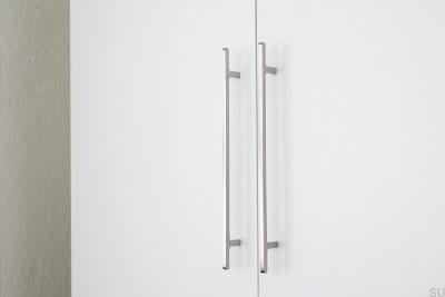 Ручка мебельная продолговатая Flat Line 224, матовая сталь