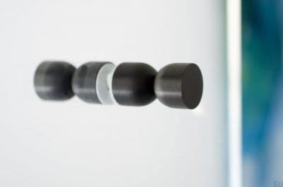 Ручка мебельная двухсторонняя Kokeshi 1832 Aluminium Black