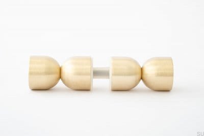 Ручка мебельная двухсторонняя Kokeshi 1832 Матовая латунь Неокрашенная