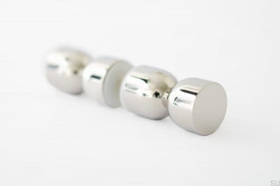 Ручка мебельная двухсторонняя Kokeshi 1832, полированная латунь, сталь.