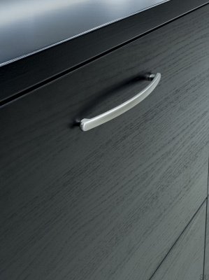 Salsa 192 Продолговатая мебельная ручка, матовый серебристый