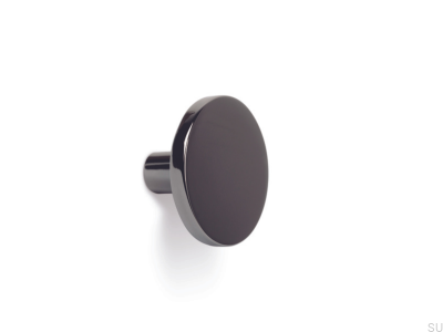 Como Большая черная никелированная эко-полированная настенная вешалка