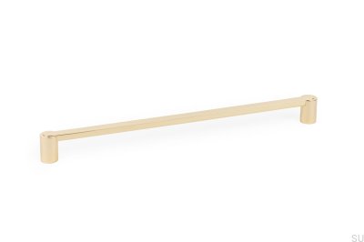 Ручка мебельная продолговатая Fusion 320, полированное золото