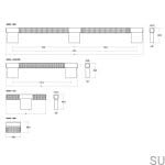 Мебельная ручка Point 40 Gold Brushed Cava