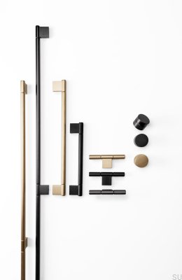 Ручка мебельная продолговатая Point 192, черный матовый алюминий