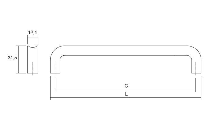 0603192ZM2--Uchwyt meblowy podłużny-Lipp-192-Metalowy-Czarny-Mat-Viefe-Uchwyty-Skandynawskie_3