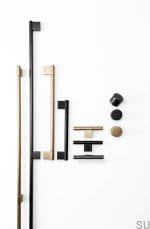 Ручка для мебели Point 320 удлиненная Алюминий Черный Титан 