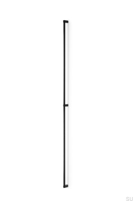  Ручка мебельная продольная Linkk 1056 Aluminium Black Brushed