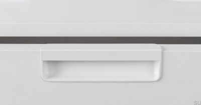 Ручка мебельная встраиваемая Moule 128, металл, белый матовый