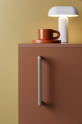 Ручка мебельная продолговатая Riss Mini 192 Aluminium Matt White