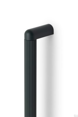 Ручка мебельная продолговатая Riss Big 960, Зеленый алюминий