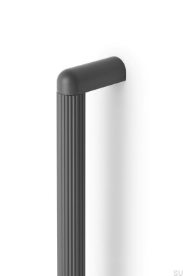 Ручка мебельная продолговатая Riss Big 960 Серый Алюминий