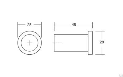 Круглая настенная вешалка с золотистой щеткой