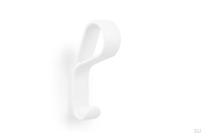 Настенная вешалка Belt 30, металл, белый матовый