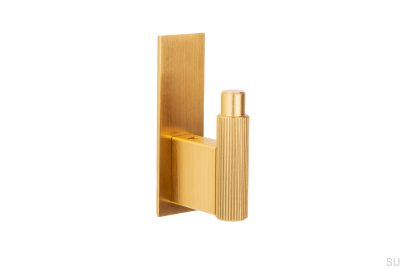 Настенная вешалка с шайбой Arpa Plate Aluminium Gold Brushed Dark