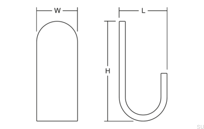 Настенная вешалка Tok 40 Aluminium White Mat