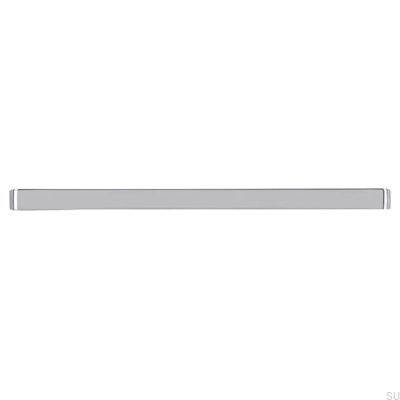 Ручка мебельная продолговатая 2563 160 Серебро Полированное