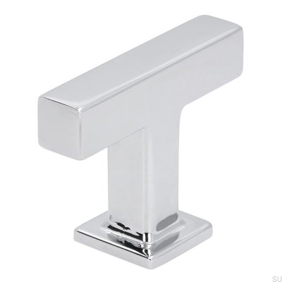 Мебельная ручка T-Bar 2520, полированный хром