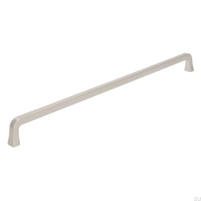 Ручка мебельная продолговатая 2525 320 Матовое серебро