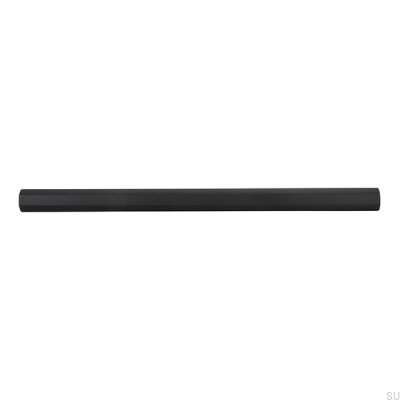 Ручка мебельная продолговатая 2571 160 Черный Матовый