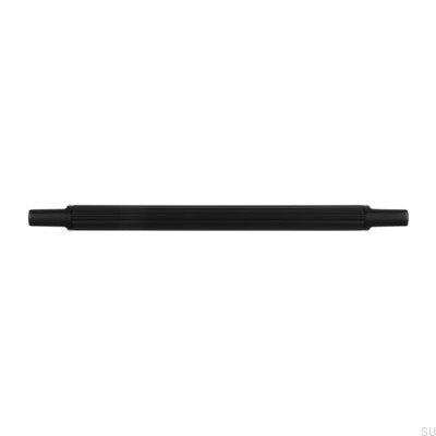 Ручка мебельная продолговатая 2591 160 Металл, Черный матовый