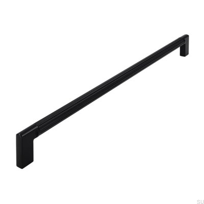 Ручка мебельная продолговатая 2591 320 Metal Matte Black