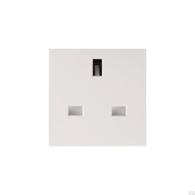 13 Amp UK Module English Euro Plate Plug Белый