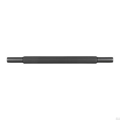 Ручка мебельная продолговатая 2593 160 Матовый Черный Хром